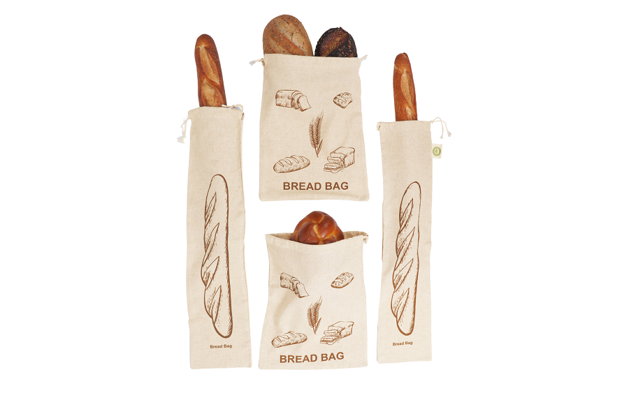 Reusable Linen Bread Bags for Homemade Bread Container, Set of 2 Reusable  Bread Storage, Natural Large Storage for Artisan Bread (Unbleached)