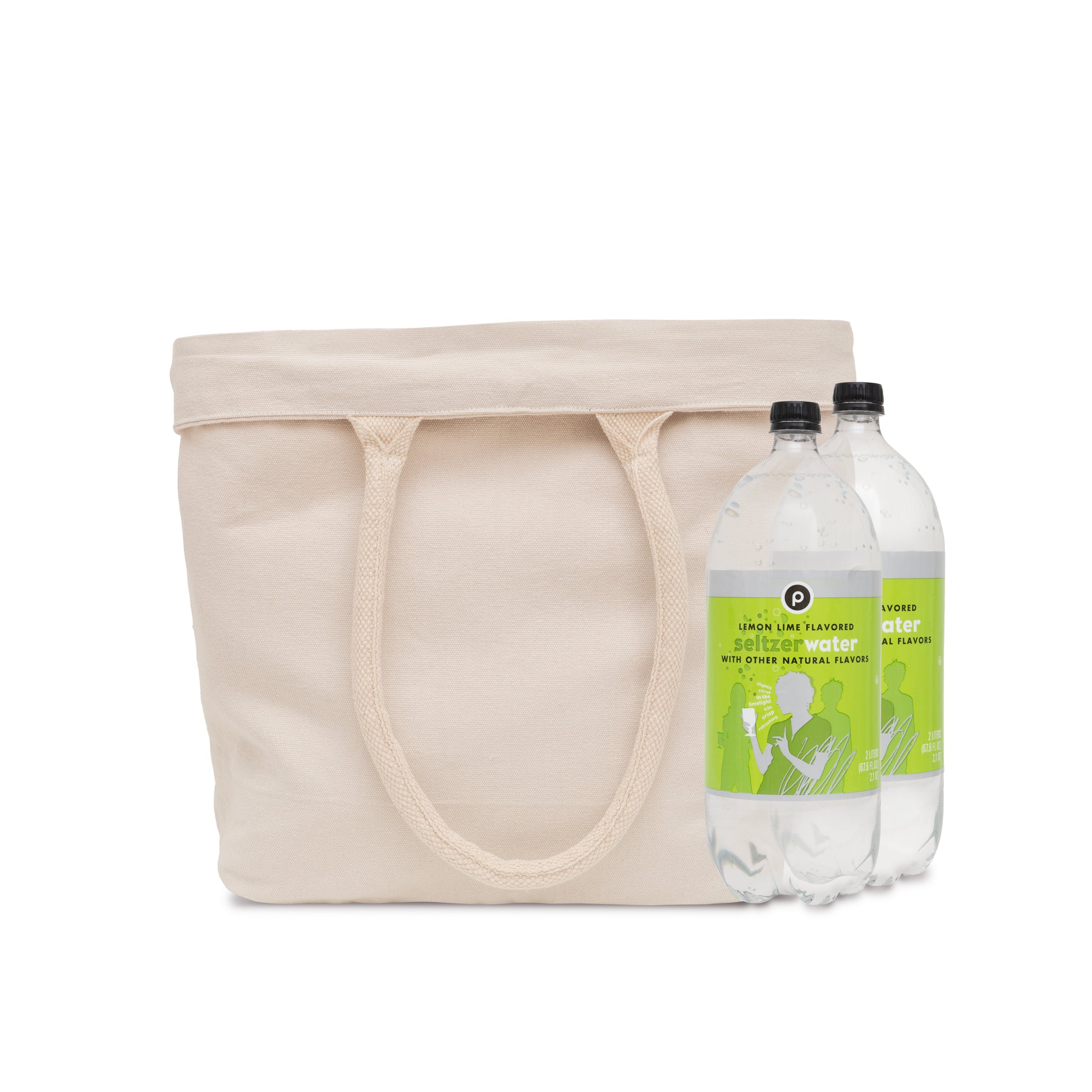 Durable Canvas Grocery Tote with Drawstring