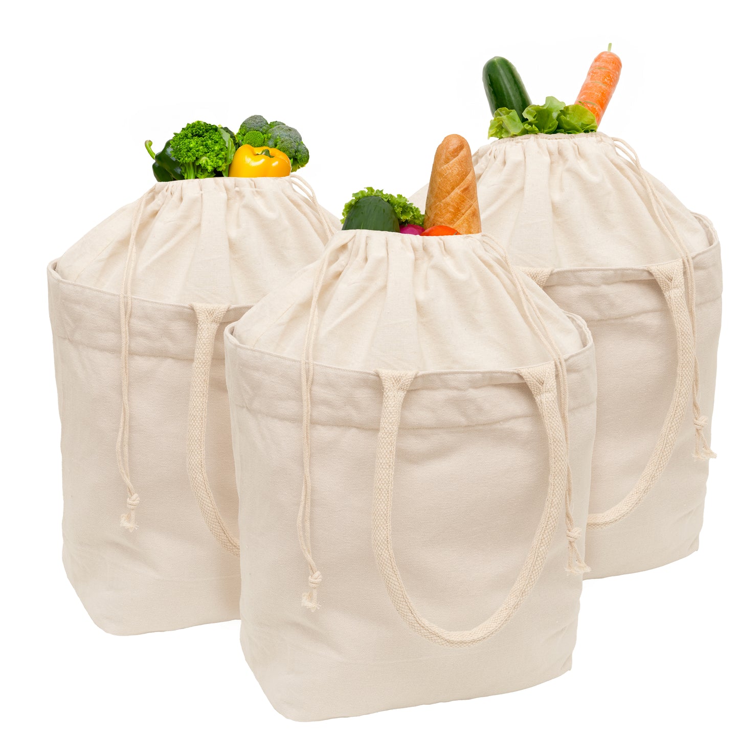 Organic Canvas Grocery Tote with rope handles