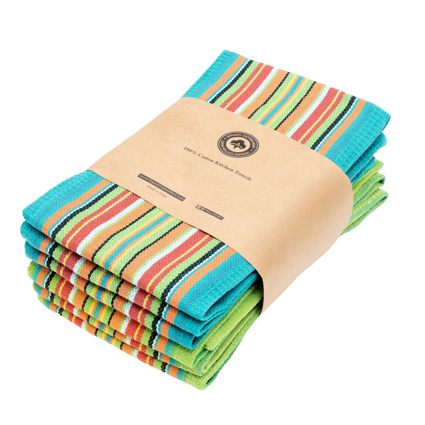 Salsa Stripe Kitchen Towels