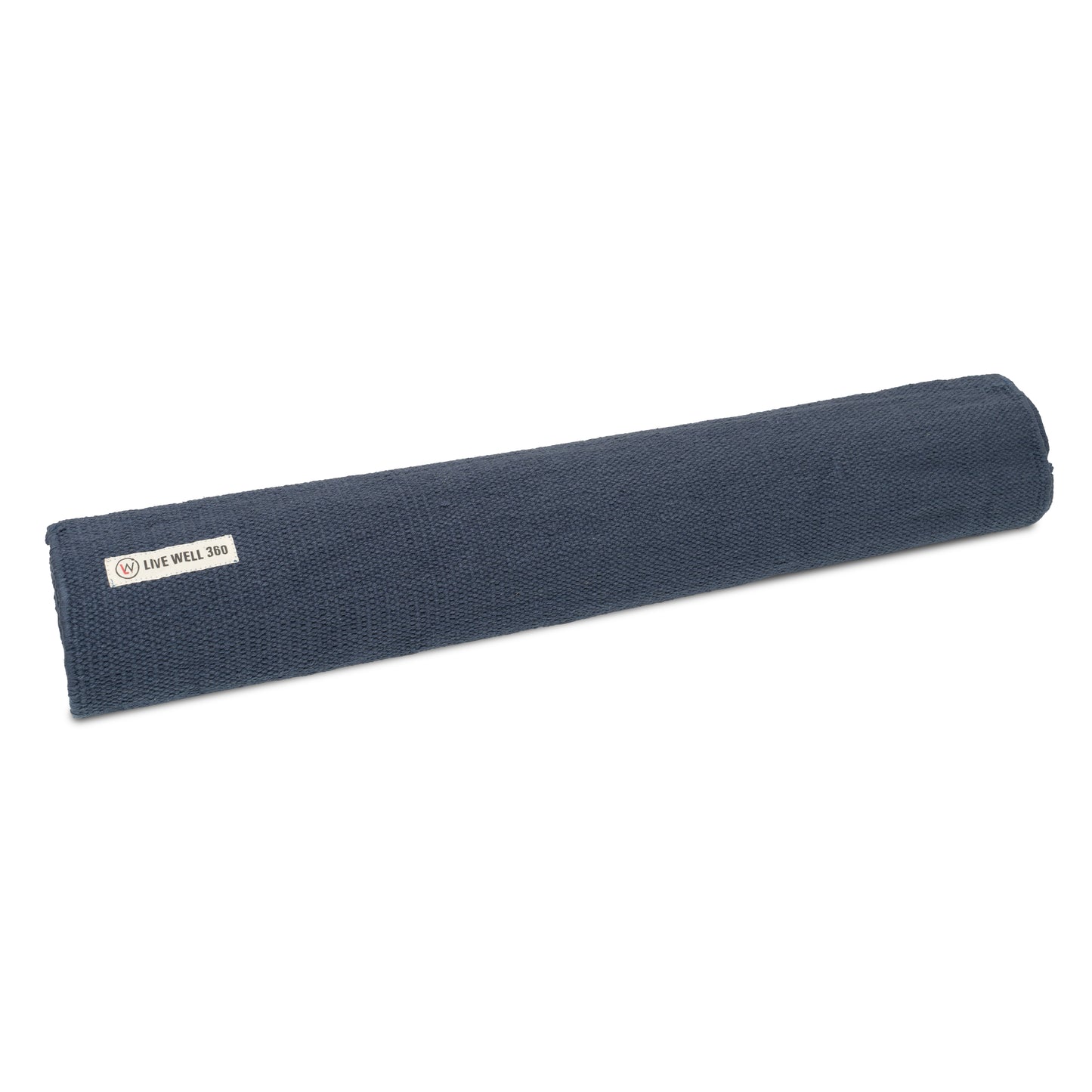 blue fabric yoga mat