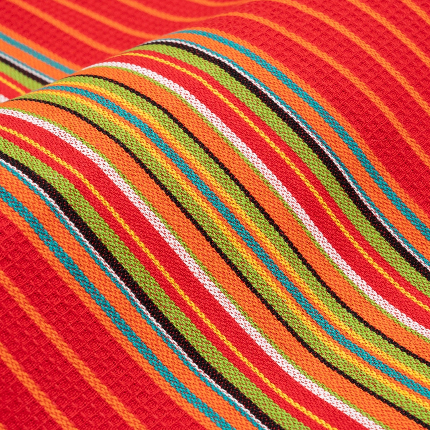 orange Salsa Stripe Kitchen Towels