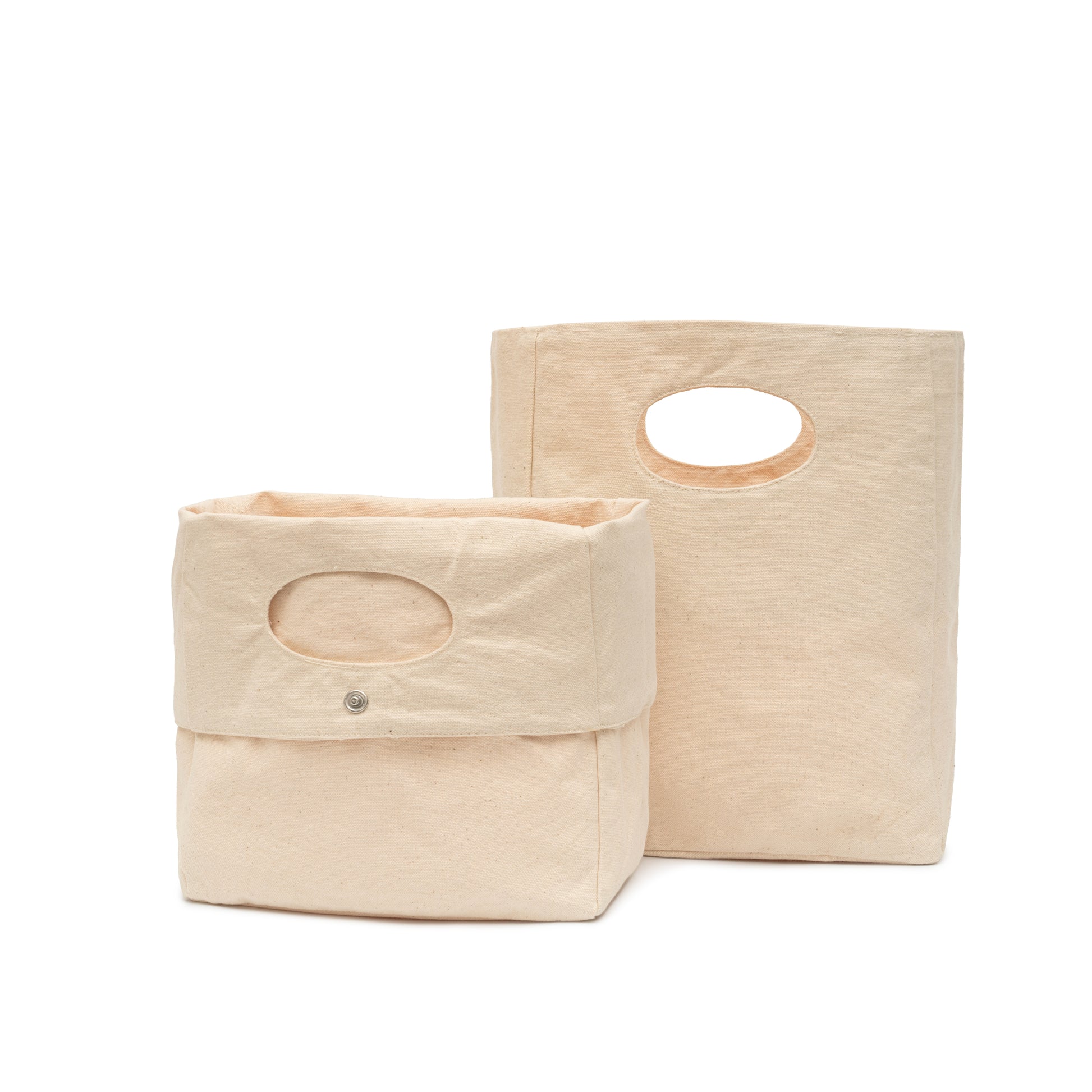 Canvas Storage Baskets - Set of 2