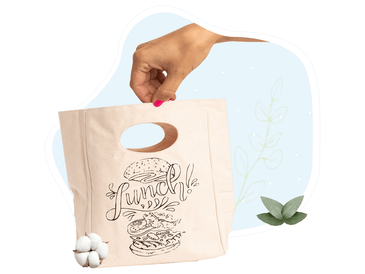 Buy Wholesale Taiwan Reusable Lunch Tote Bag, Simple Canvas Small Handbag  With Customize Design Printing & Colors & Canvas Bag at USD 1.81