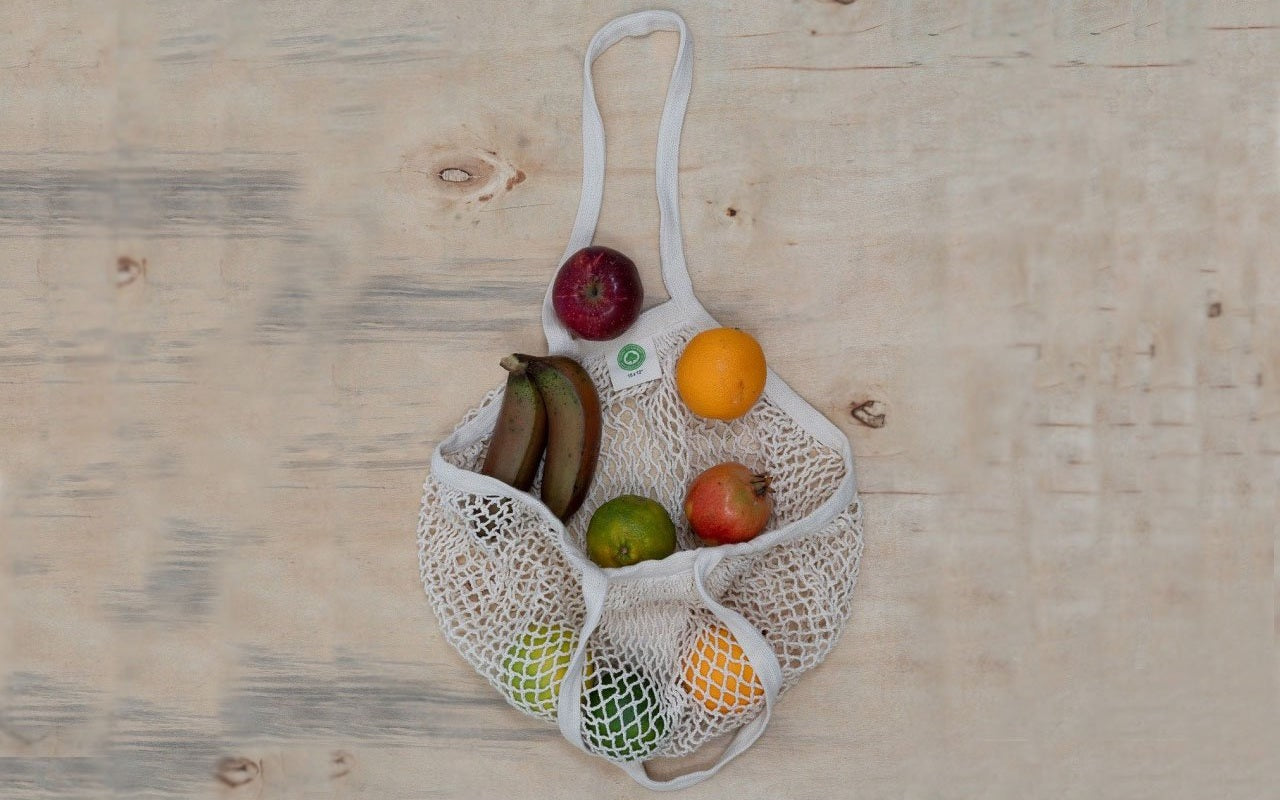 Organic Cotton Mesh Bag Laundry Grocery Sustainable Product