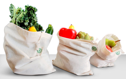 Organic cotton best sale vegetable bags